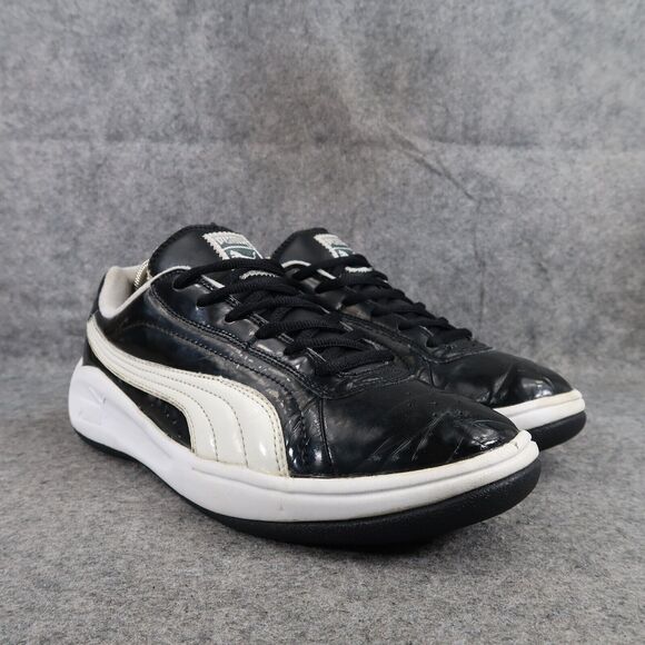Puma Shoes Mens 9 Casual Sneakers Court Trainer Athletic Black White Comfort Gym main image 9